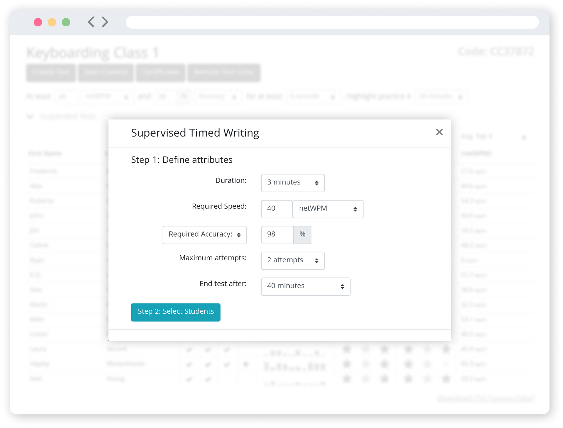 typing test keystrokes per hour